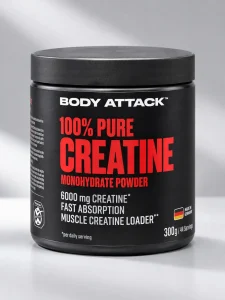 کراتین مونوهیدرات خالص بادی اتک | ۳۰۰ گرم Pure Creatine Monohydrate Body Attack