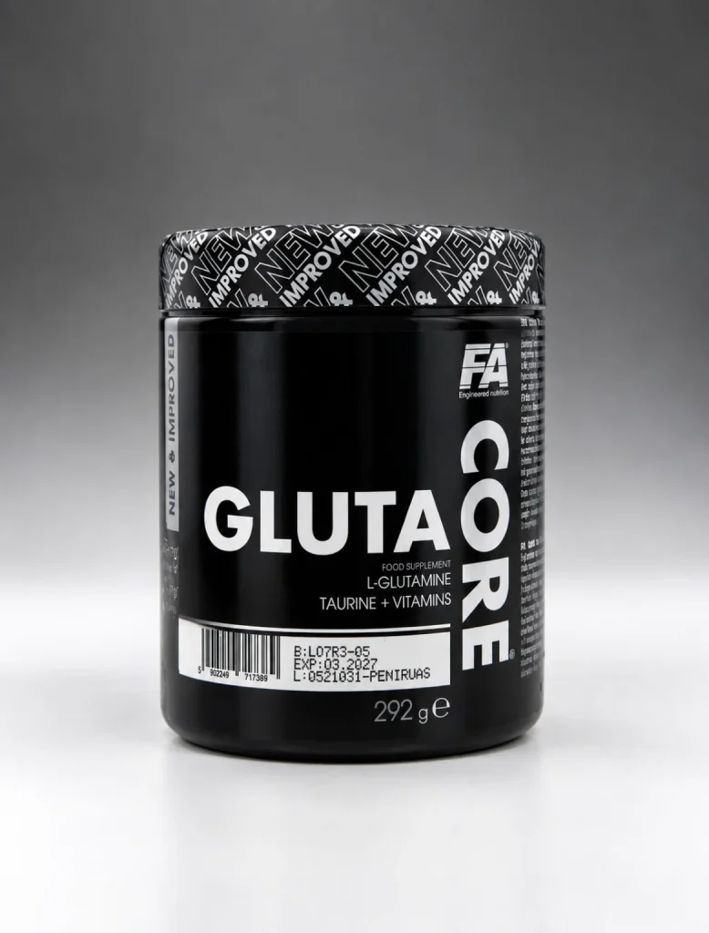 گلوتامین افای کور (FA Engineered Nutrition GLUTA CORE) – ترکیب ال-گلوتامین، تورین و ویتامینها – وزن ۲۹۲ گرمw