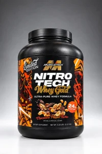 پروتئین وی گلد نیتروتک ماسل‌ (Muscle NITRO TECH Whey Gold Limited Edition) – طعم شکلات کره بادام زمینی – وزن ۲.۲۷ کیلوگرم