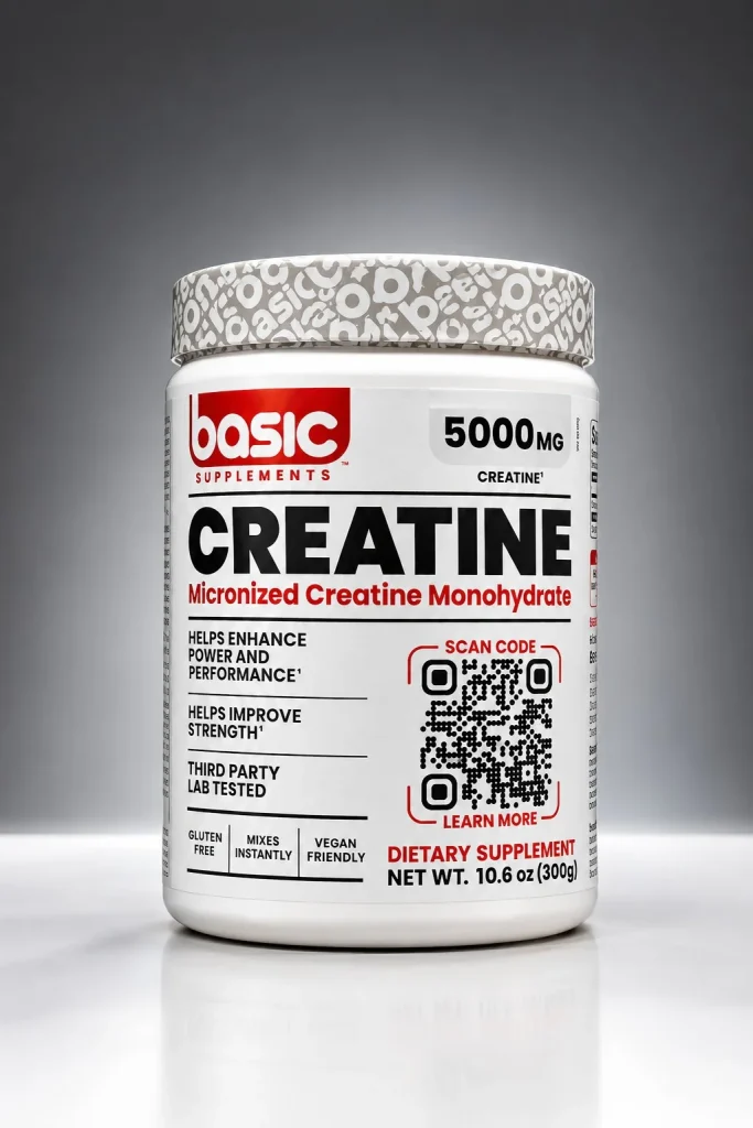 کراتین مونوهیدرات میکرونایز بیسیک – ۳۰۰ گرم – Basic Supplements Micronized Creatine Monohydrate