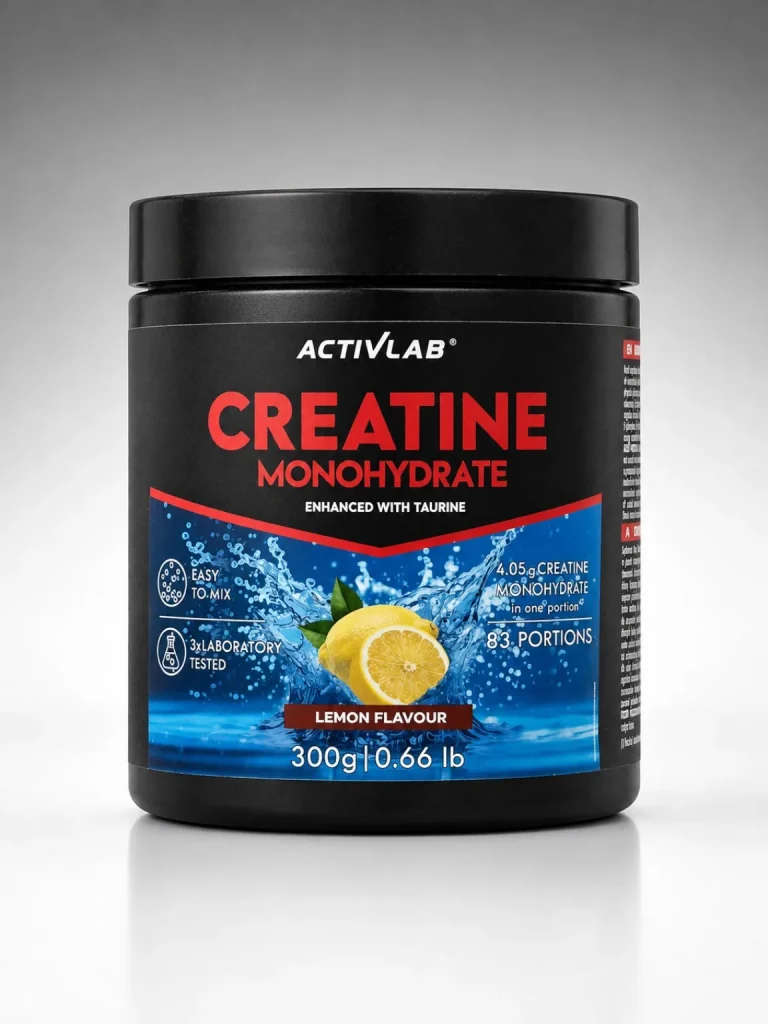 کراتین مونوهیدرات طعم دار اکتیولب طعم لیمو همراه با تائورین – ۳۰۰ گرم| Activlab Creatine Monohydrate Enhanced with Taurine Lemon Flavour 300g