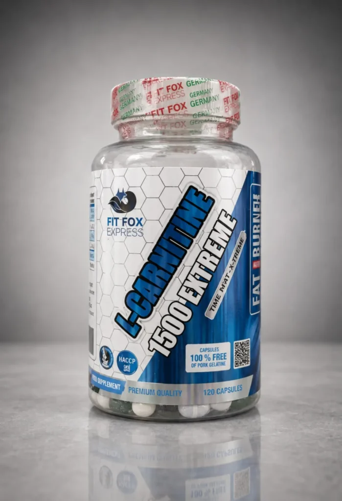 کپسول ال کارنیتین فیت فاکس L-Carnitine Fat Burner Fit Fox Express – بسته ۱۲۰ عددی