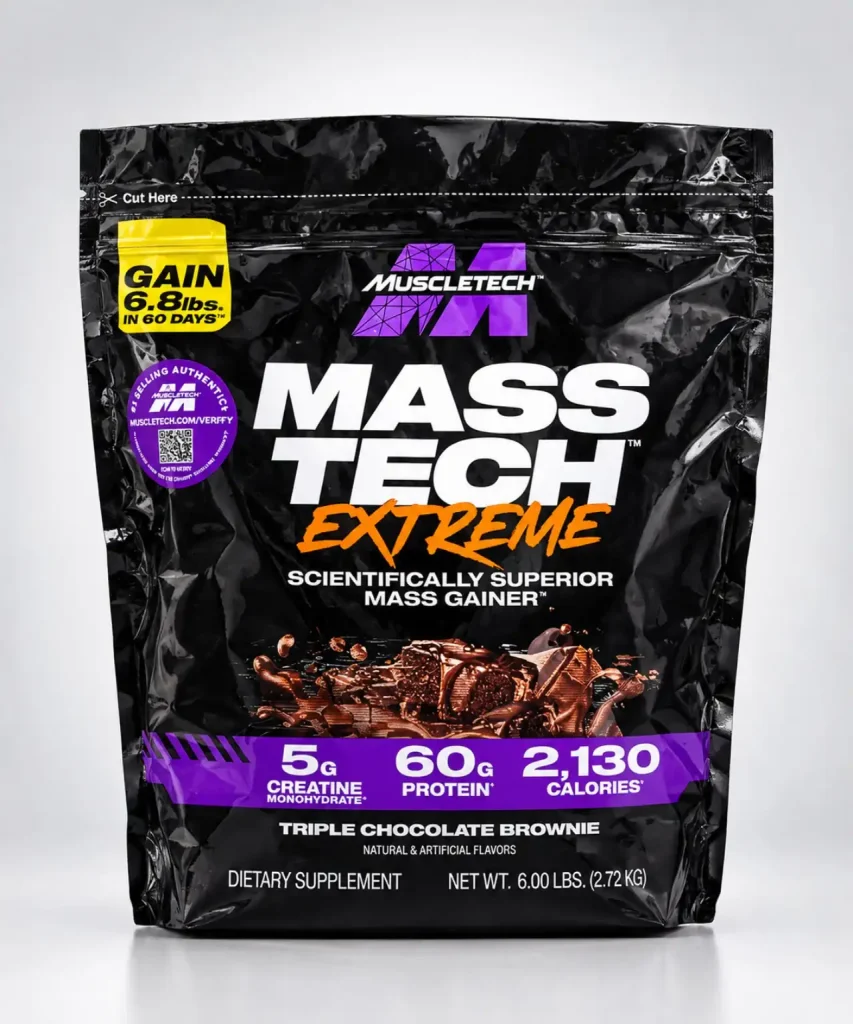 مس گینر مستک ماسل– طعم شکلات(۲.۷۲ کیلوگرم | MasTech Mass Gainer – Chocolate