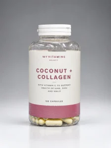 کوکونات کُلاژن مای ویتامینز Myvitamins Beauty Coconut + Collagen – تقویت پوست، مو و ناخن | ۱۸۰ کپسول